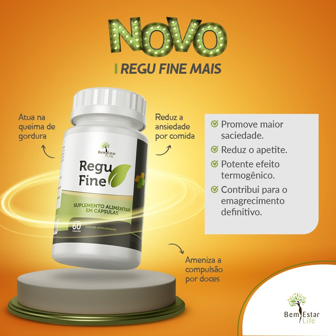 Regu Fine + com 60 Cápsulas 