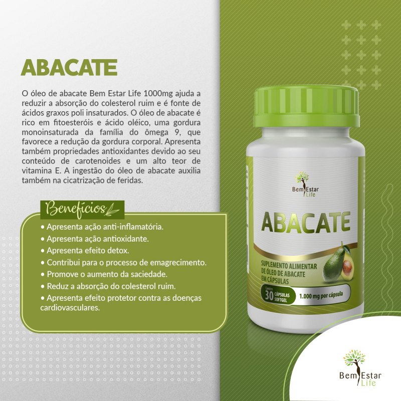 ABACATE CONCENTRADO - 30 CAPSULAS