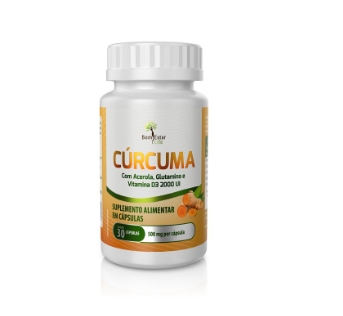 Curcuma + Vit D3 2000UI - 30 Capsulas